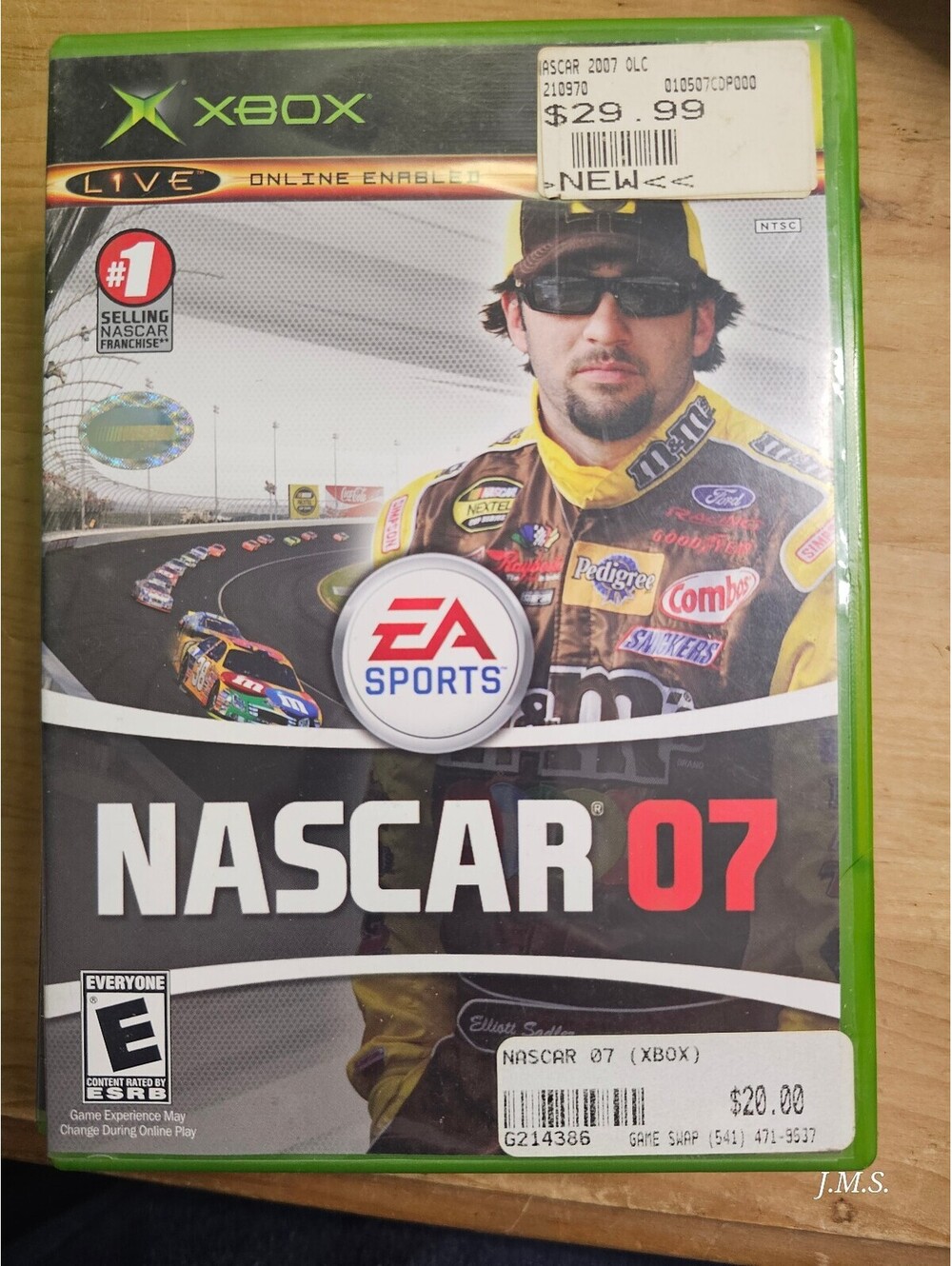 NASCAR 07 Xbox Game - Good Condition, Green Case